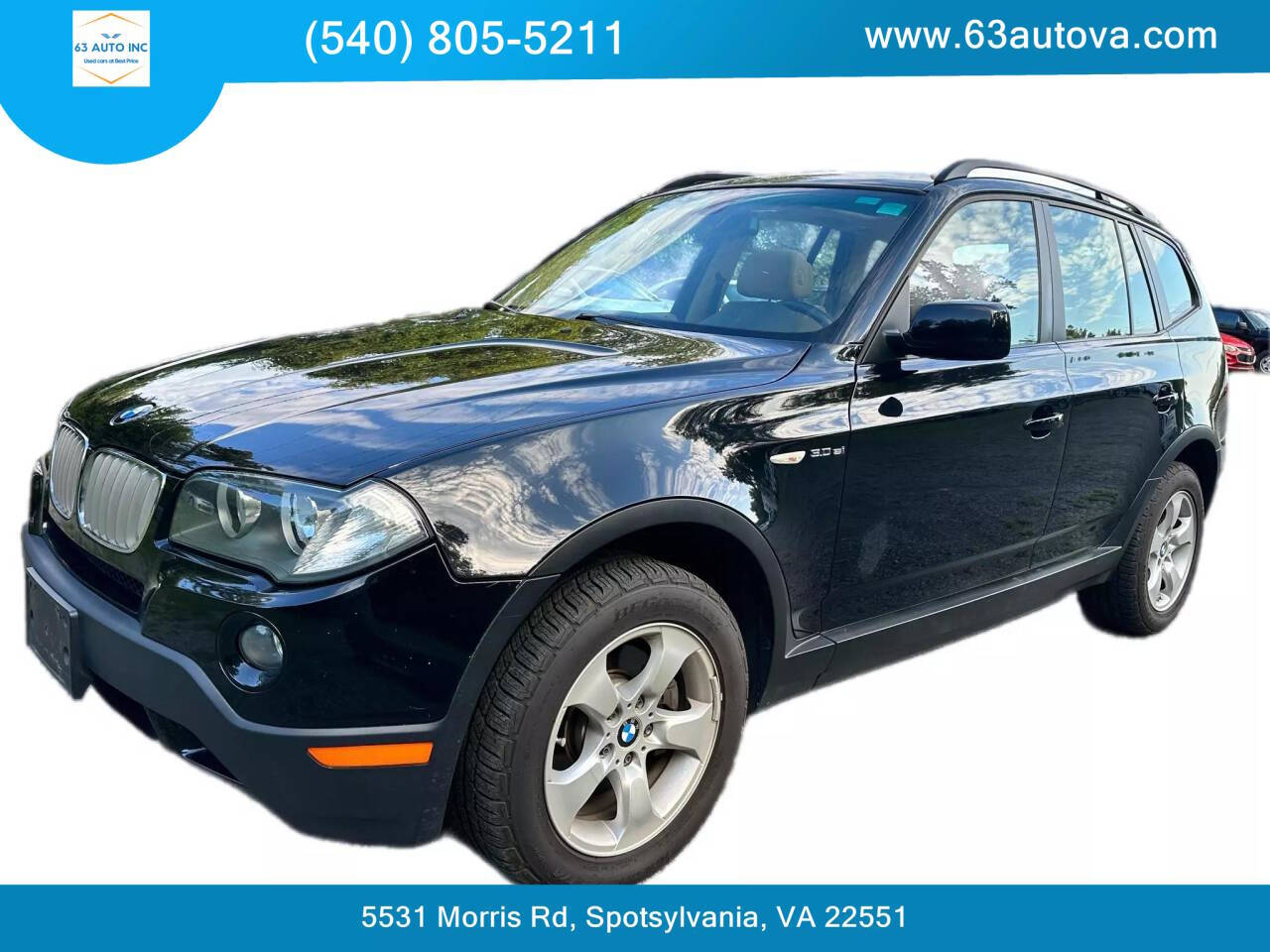 2008 BMW X3 for sale at 63 Auto Inc in Spotsylvania, VA