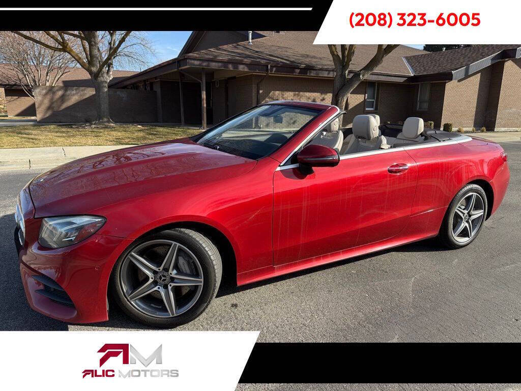 Red 2018 Mercedes-Benz E-Class E 400 4MATIC Convertible AWD E 400 4MATIC 2dr Cabriolet 1