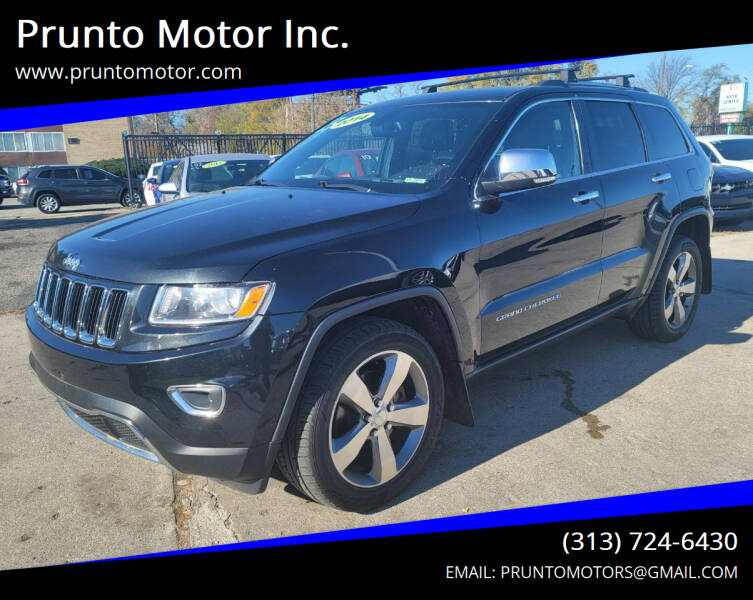 2014 Jeep Grand Cherokee for sale at Prunto Motor Inc. in Dearborn MI