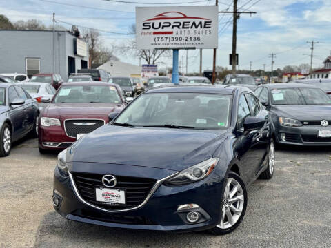2014 Mazda MAZDA3 for sale at Supreme Auto Sales in Chesapeake VA