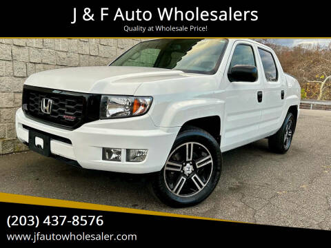 2013 Honda Ridgeline for sale at J & F Auto Wholesalers in Waterbury CT