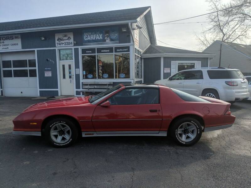 1984 Chevrolet Camaro for sale at Richland Motors in Cleveland OH