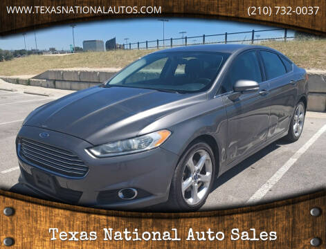 2014 Ford Fusion for sale at Texas National Auto Sales in San Antonio TX