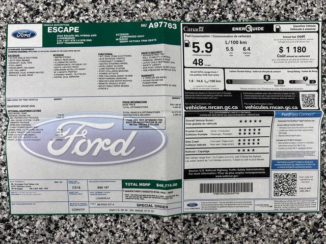 2022 Ford Escape Hybrid SEL