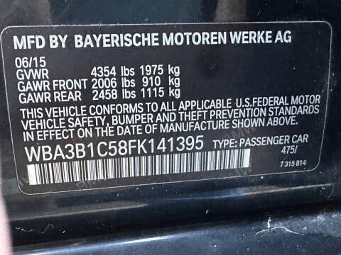 2015 BMW 3 Series 320i