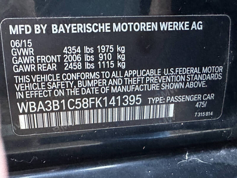 2015 BMW 3 Series 320i