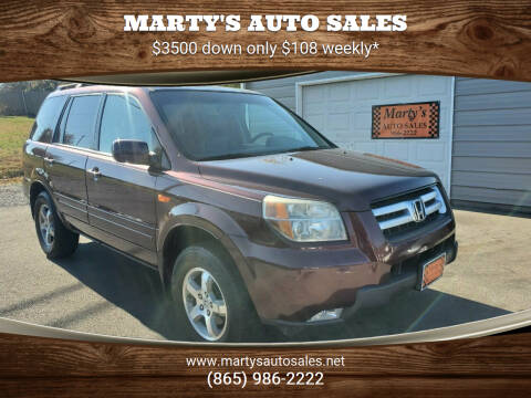 2007 Honda Pilot for sale at Marty's Auto Sales in Lenoir City TN