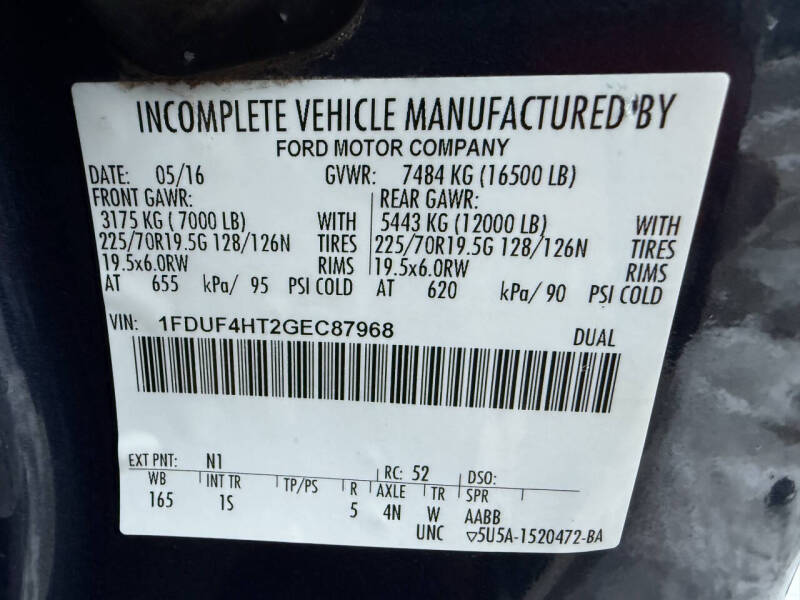 2016 Ford F-450 Super Duty