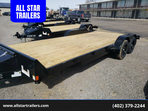 2022 Rice Trailers 20 FOOT CAR HAULER TRAILER for sale at ALL STAR TRAILERS Flatbeds in , NE