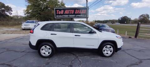 2014 Jeep Cherokee for sale at T & G Auto Sales in Florence AL