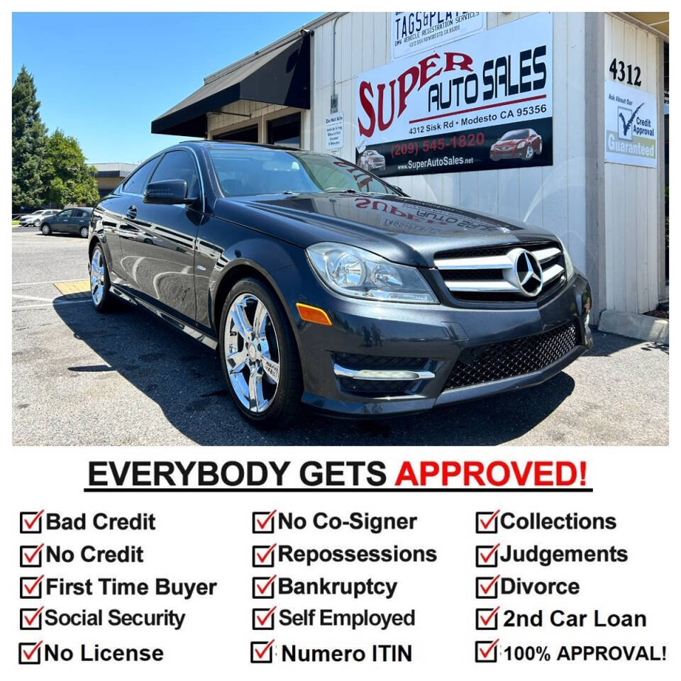 2012 Mercedes-Benz C-Class for sale at Super Auto Sales Modesto in Modesto, CA