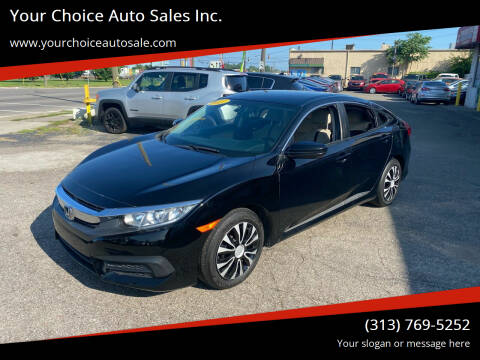 2017 Honda Civic for sale at Your Choice Auto Sales Inc. in Dearborn MI