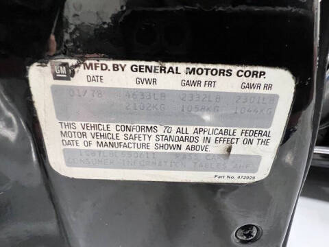 1978 Chevrolet Camaro