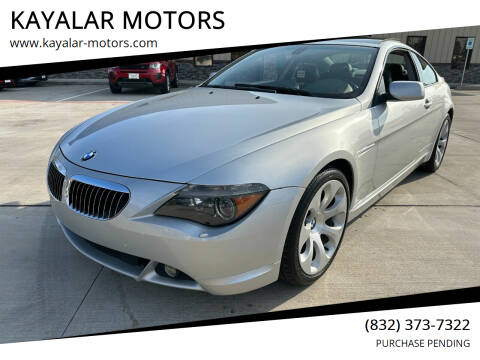 2004 BMW 6 Series for sale at KAYALAR MOTORS SUPPORT CENTER in Houston TX