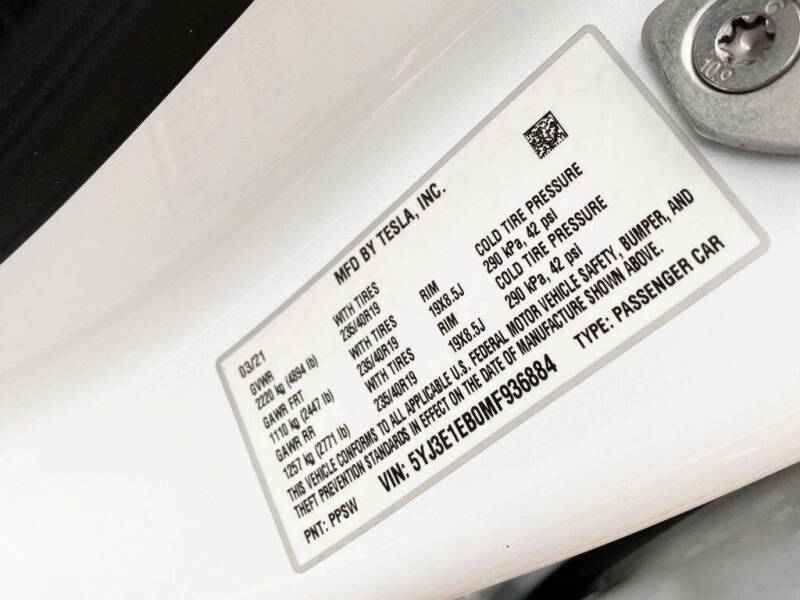 2021 Tesla Model 3 Long Range