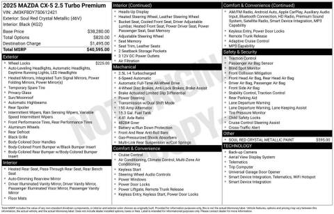 2025 Mazda CX-5 2.5 Turbo Premium