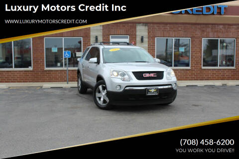 2012 GMC Acadia for sale at Luxury Motors Credit Inc in Bridgeview IL