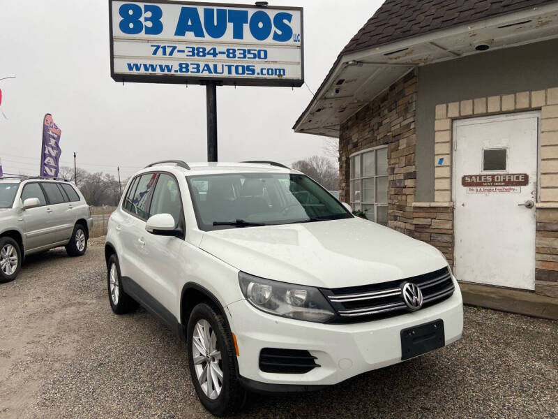 2017 Volkswagen Tiguan for sale at 83 Autos LLC in York PA