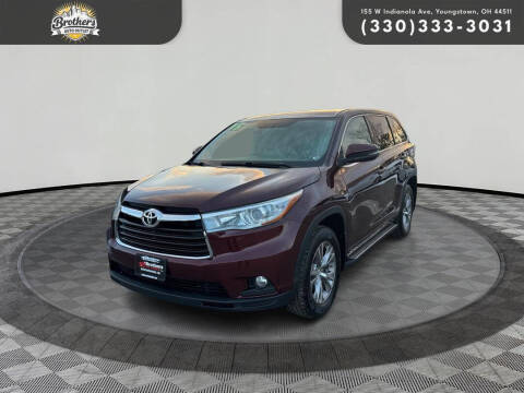 2015 Toyota Highlander for sale at Brothers Auto Group in Youngstown OH
