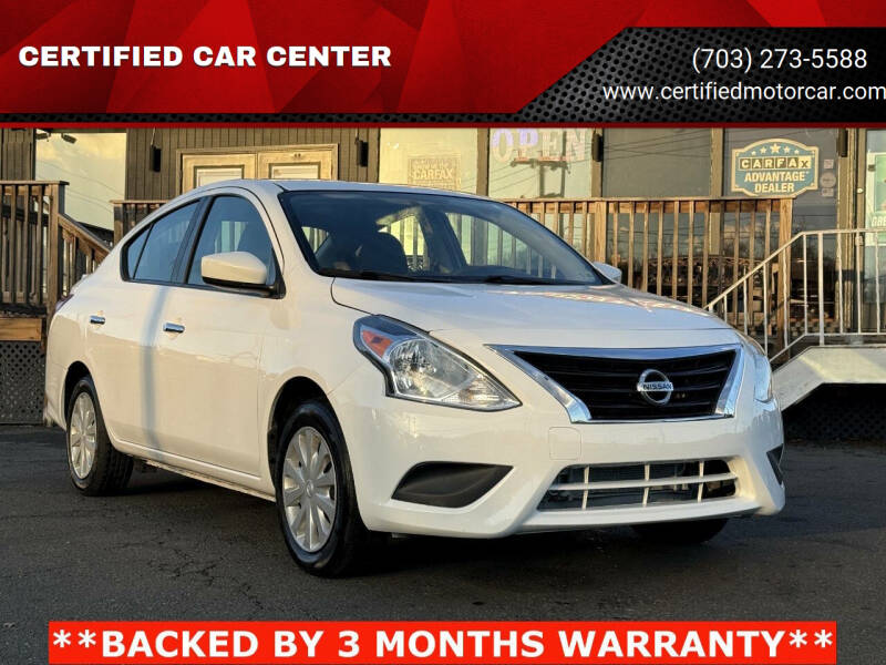 2018 Nissan Versa for sale at CERTIFIED CAR CENTER in Fairfax VA