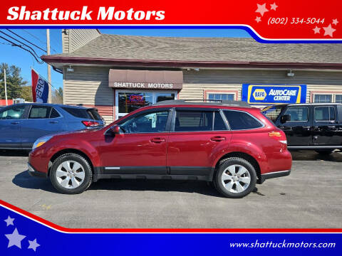 2012 Subaru Outback for sale at Shattuck Motors in Newport VT