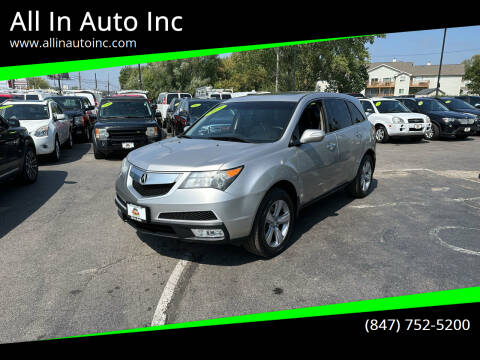 2011 Acura MDX for sale at All In Auto Inc in Palatine IL