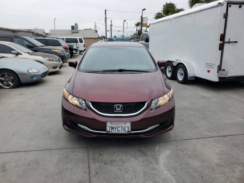 2015 Honda Civic for sale at E and M Auto Sales in Bloomington CA