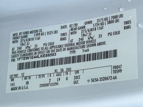 2020 Ford F-150 Lariat