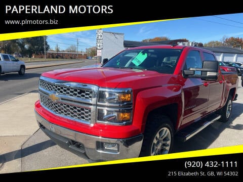 2015 Chevrolet Silverado 1500 for sale at PAPERLAND MOTORS in Green Bay WI