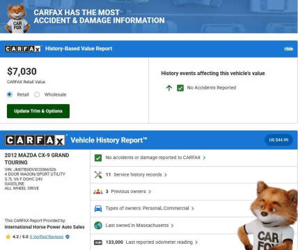 2012 Mazda CX-9 Grand Touring