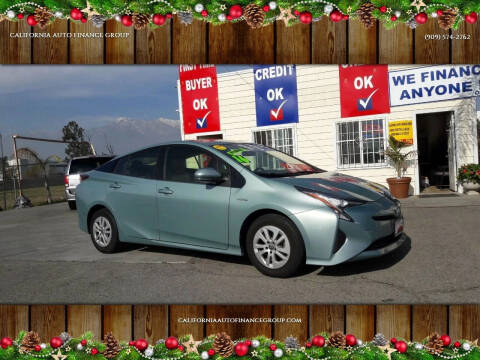 2016 Toyota Prius for sale at CALIFORNIA AUTO FINANCE GROUP in Fontana CA