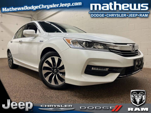 2017 Honda Accord Hybrid for sale at MATHEWS DODGE INC in Marion OH