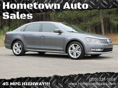 2013 Volkswagen Passat for sale at Hometown Auto Sales - Cars in Jasper AL