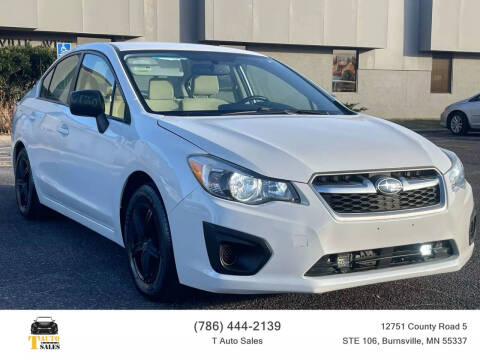 2012 Subaru Impreza for sale at T AUTO SALES LLC in Burnsville MN