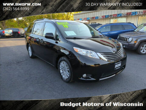 2013 Toyota Sienna for sale at Budget Motors of Wisconsin in Racine WI