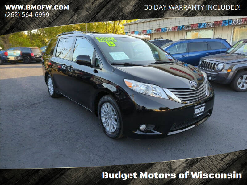 2013 Toyota Sienna for sale at Budget Motors of Wisconsin in Racine WI