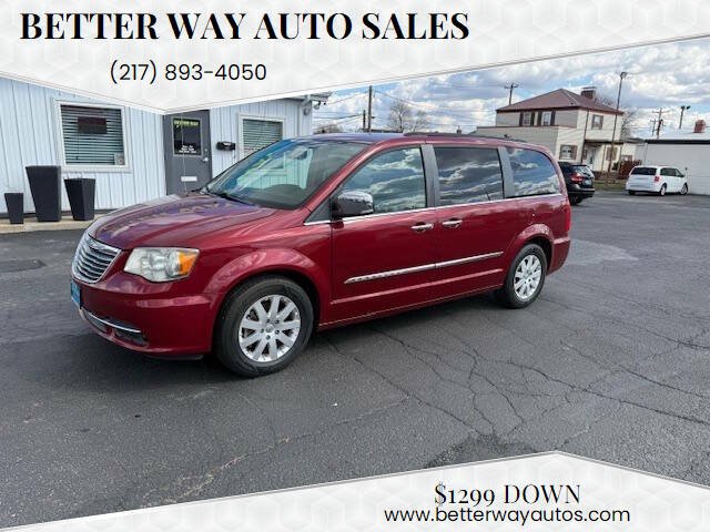 2012 Chrysler Town and Country for sale at BETTER WAY AUTO SALES in Rantoul IL