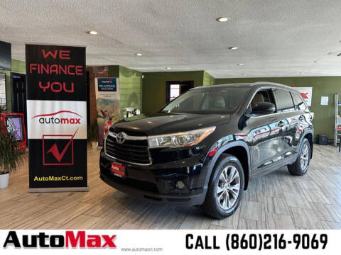 2015 Toyota Highlander for sale at AutoMax in West Hartford CT