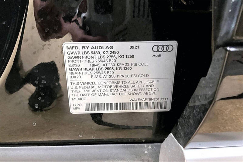 2022 Audi Q5 quattro S line Prem Plus 45 TFSI