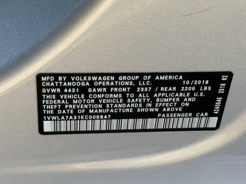 2019 Volkswagen Passat Wolfsburg