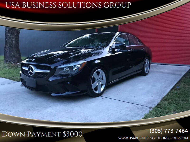 2017 Mercedes-Benz CLA for sale at USA BUSINESS SOLUTIONS GROUP in Davie FL