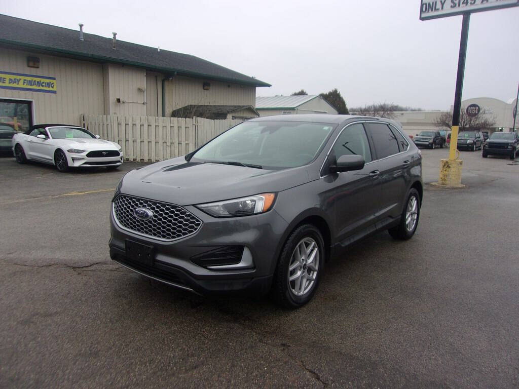 Gray 2023 Ford Edge SEL AWD SEL 4dr Crossover 1