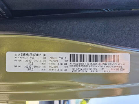 2013 Jeep Wrangler Unlimited Sahara