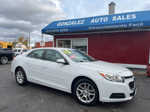 2015 Chevrolet Malibu for sale at Gonzalez Auto Sales in Joliet IL