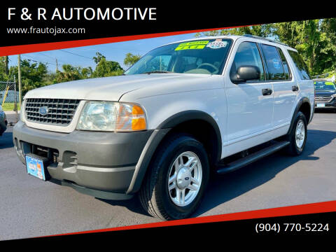 2003 Ford Explorer for sale at F & R AUTOMOTIVE in Jacksonville FL