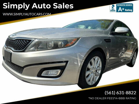 2015 Kia Optima for sale at Simply Auto Sales in Palm Beach Gardens FL