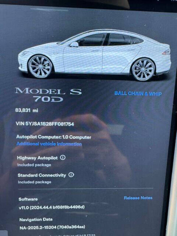 2015 Tesla Model S 70D