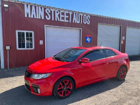2013 Kia Forte Koup for sale at Main Street Autos Sales and Service LLC in Whitehouse TX