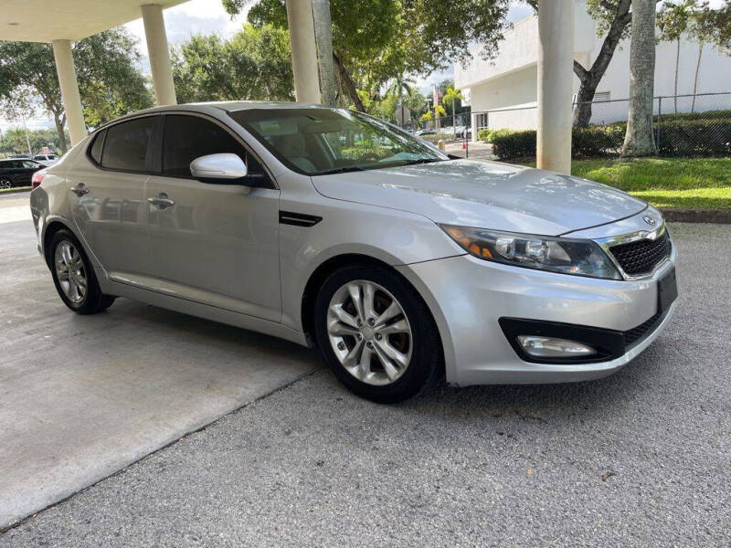 Used 2013 Kia Optima LX with VIN 5XXGM4A7XDG199259 for sale in Davie, FL