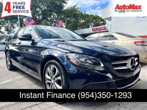 2015 Mercedes-Benz C-Class for sale at Auto Max in Hollywood FL